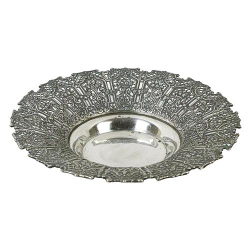 PLATO DE PLATA DE MEDIADOS DE SIGLO XX