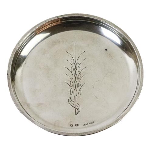TRES CENTROS PLATA DE MEDIADOS DE SIGLO XX