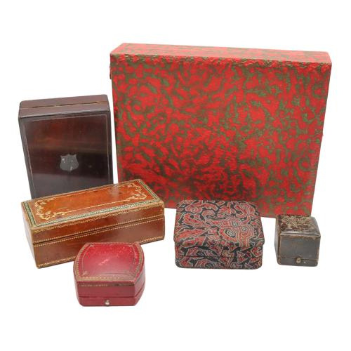 LOTE DE ESTUCHES DE JOYERÍA