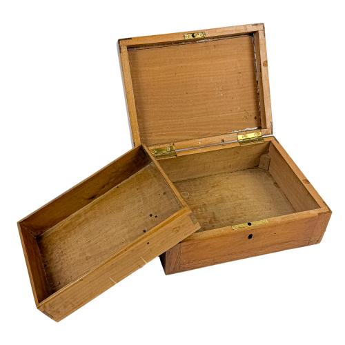 CAJA JOYERO EN MADERA DEL PRIMER TERCIO DE SIGLO XX