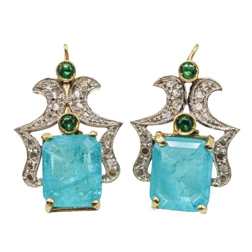 PENDIENTES CON DIAMANTES