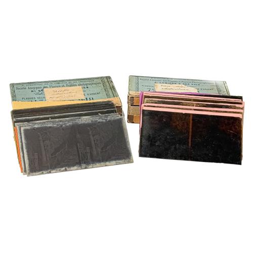COLECCIÓN DE PLACAS ESTEROSCÓPICAS DE FLES. S.XIX-PPS .S.XX