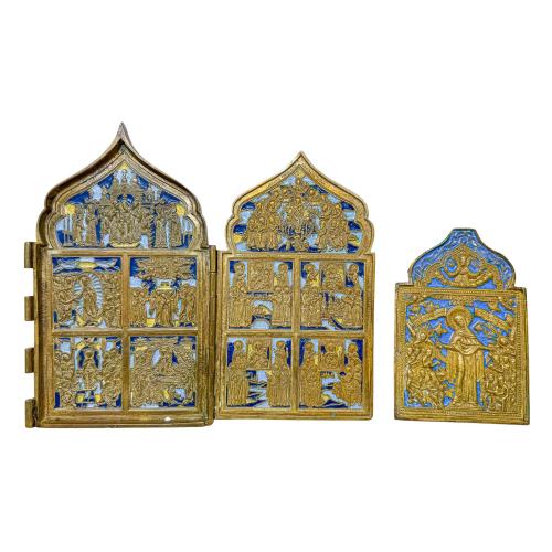 ICONOS DE VIAJE ORTODOXOS S.XIX