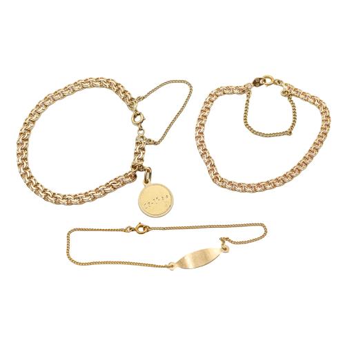 TRES PULSERAS DE MEDIADOS DEL S.XX