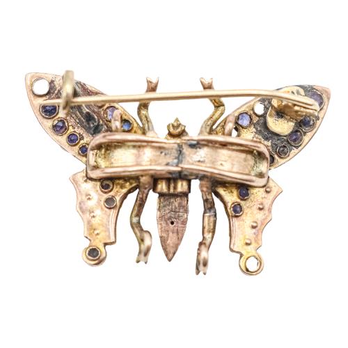 BROCHE MARIPOSA FINALES S.XIX