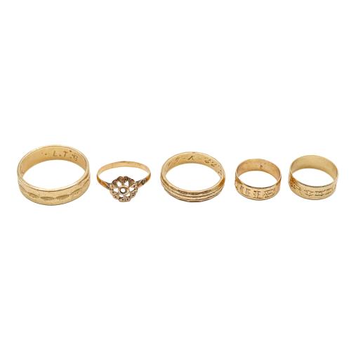 COLECCIÓN DE ANILLOS DE MEDIADOS DEL S.XX
