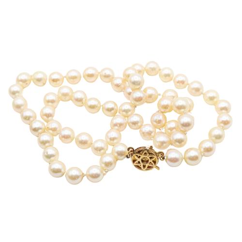 COLLAR PERLAS CIERRE ORO