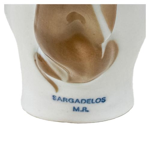 JARRA Y FIGURA DE PORCELANA DE SARGADELOS