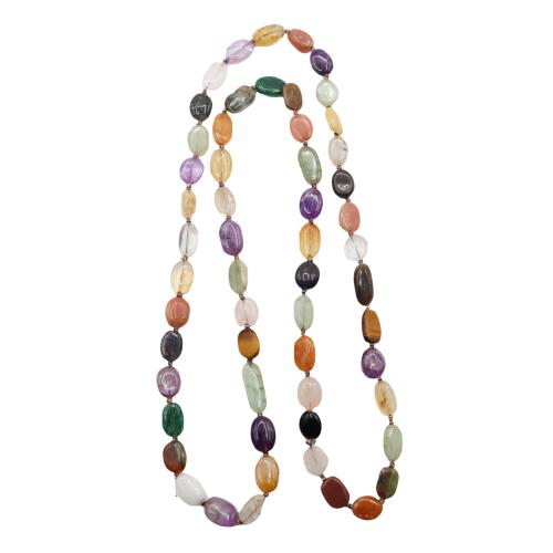 COLLAR LARGO CON DIFERENTES PIEDRAS