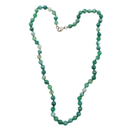 COLLAR GARGANTILLA DE ÁGATA VERDE