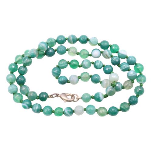COLLAR GARGANTILLA DE ÁGATA VERDE