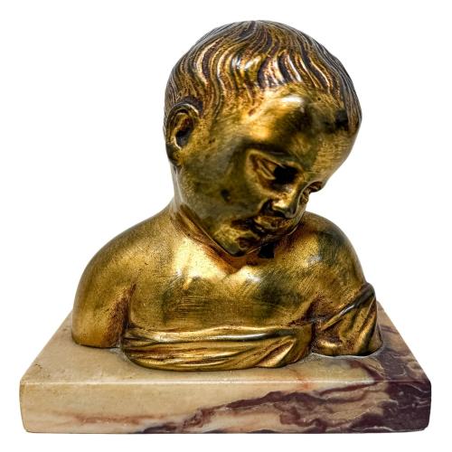 BUSTO EN BRONCE DE PRINCIPIOS DEL S.XX