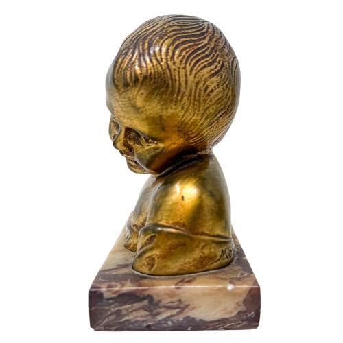 BUSTO EN BRONCE DE PRINCIPIOS DEL S.XX