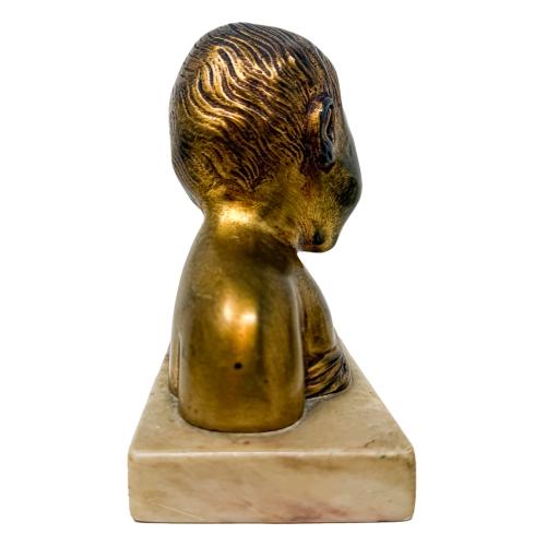 BUSTO EN BRONCE DE PRINCIPIOS DEL S.XX