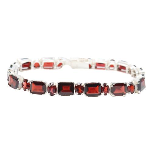 PULSERA RIVIERE CON GRANATES