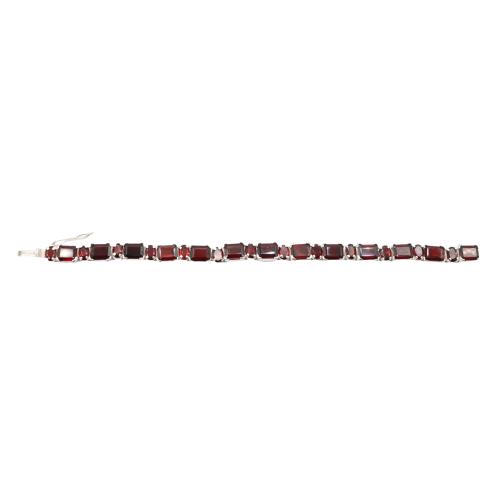 PULSERA RIVIERE CON GRANATES