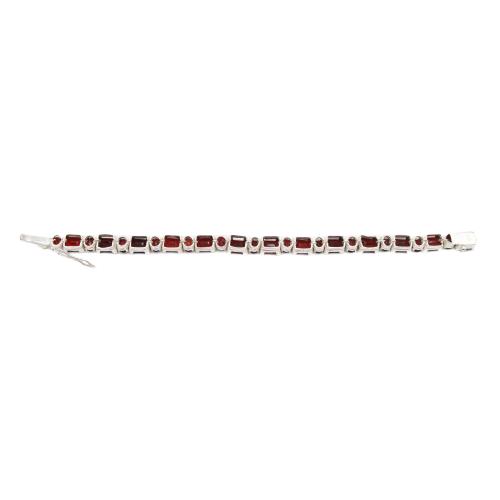 PULSERA RIVIERE CON GRANATES
