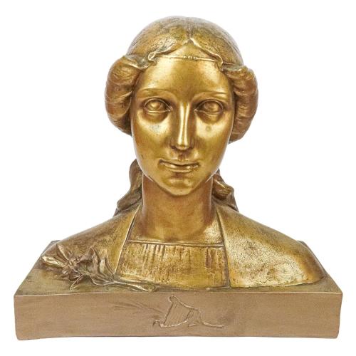 BUSTO DE DAMA DEL PRIMER TERCIO DEL S.XX