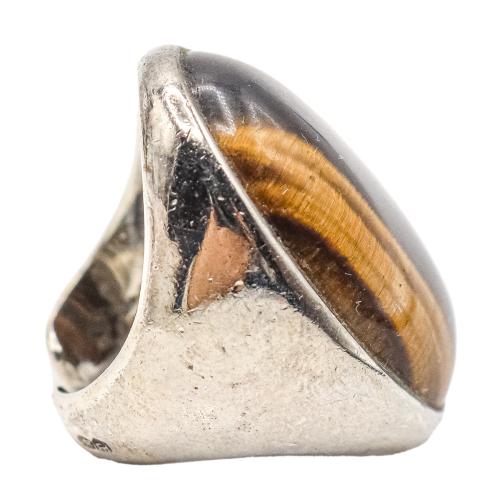 ANILLO DE PLATA CON OJO DE TIGRE