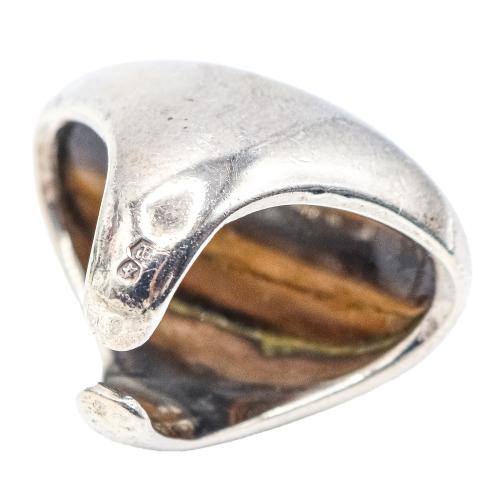 ANILLO DE PLATA CON OJO DE TIGRE