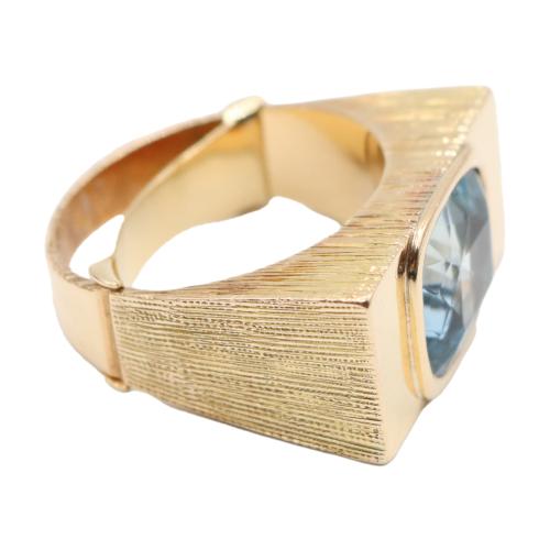 ANILLO DE DISEÑO CON AGUAMARINA