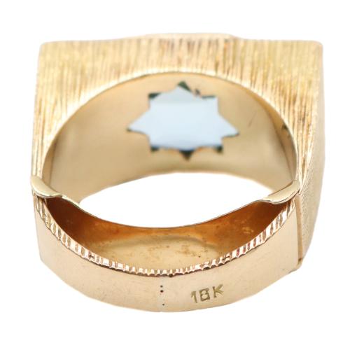 ANILLO DE DISEÑO CON AGUAMARINA