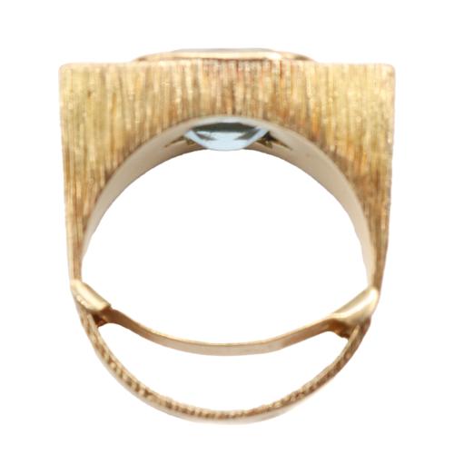 ANILLO DE DISEÑO CON AGUAMARINA