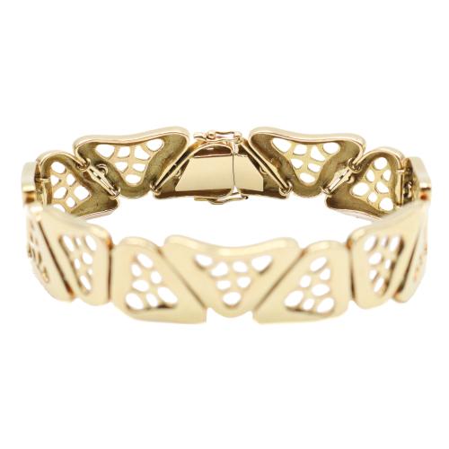PULSERA ORO ESTILO MODERNISTA 