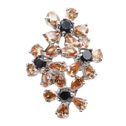 ANILLO FLORAL CON CIRCONITAS