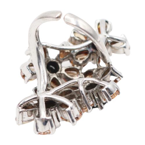 ANILLO FLORAL CON CIRCONITAS