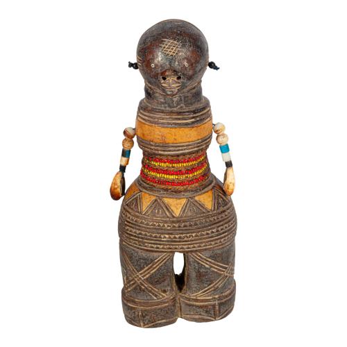MUÑECA AFRICANA DE ARTE TRIBAL DEL CONGO O CAMERÚN