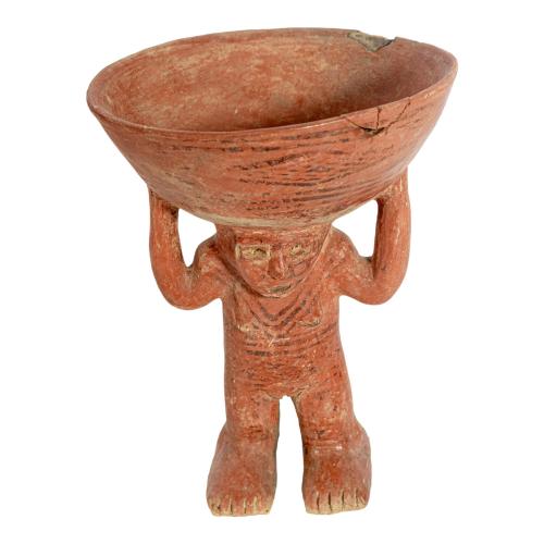 RECIPIENTE ANTROPOMORFO EN TERRACOTA