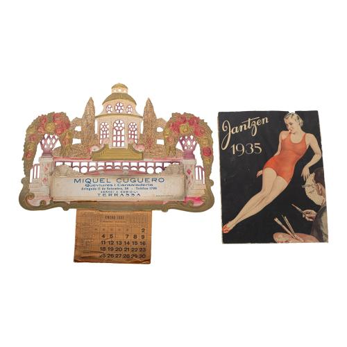 CALENDARIO DE 1937 Y PUBLICIDAD DE 1935