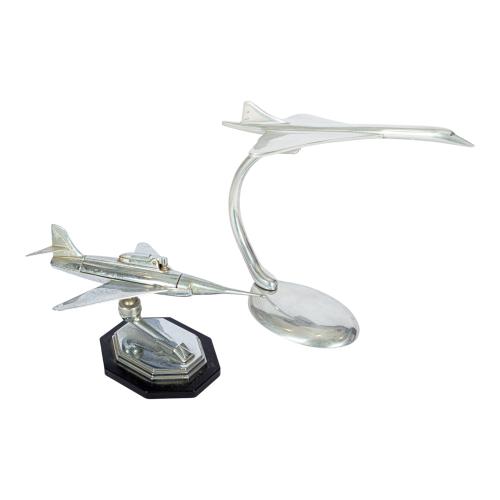 MAQUETA DE AVIÓN Y ENCENDEDOR DE SOBREMES AÑOS 50