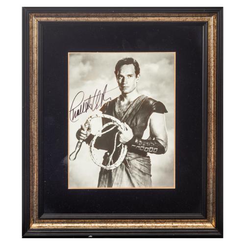 AUTÓGRAFO DE CHARLTON HESTON
