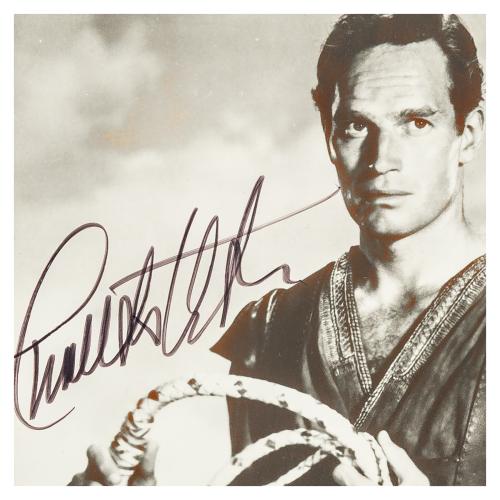 AUTÓGRAFO DE CHARLTON HESTON