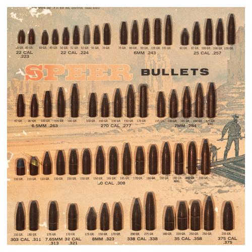 CARTEL SPEER BULLETS AÑOS 1971