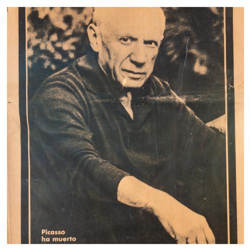 PORTADA DE LA VANGUARDIA SOBRE LA MUERTE DE PICASSO 