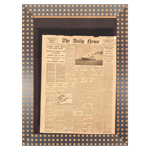 PORTADA DEL DAILY TELEGRAF SOBRE EL HUNDIMIENTO DEL TITANIC