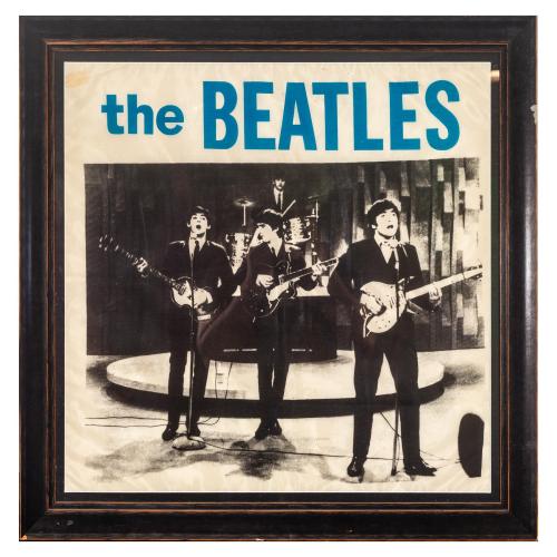 CARTEL ENMARCADO DE LOS BEATLES 