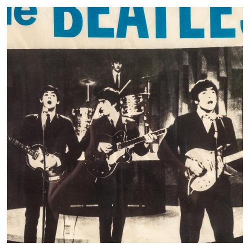 CARTEL ENMARCADO DE LOS BEATLES 