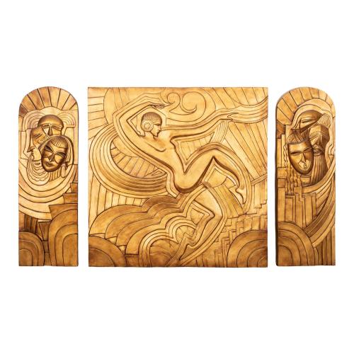 TRES PLAFONES ESTILO ART DECO 