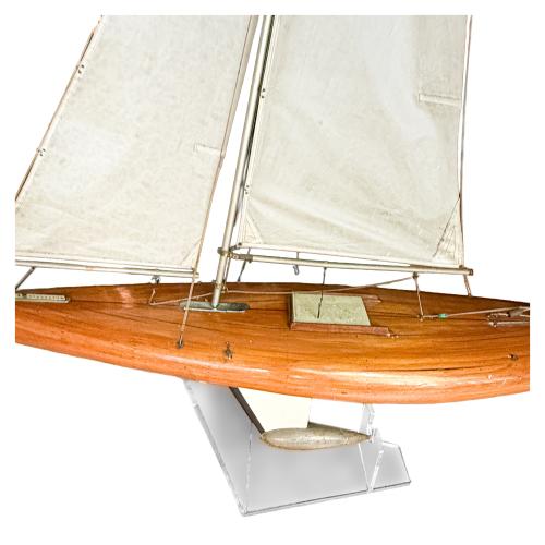 GRAN MAQUETA DE VELERO DE LA SEGUNDA MITAD DEL S.XX