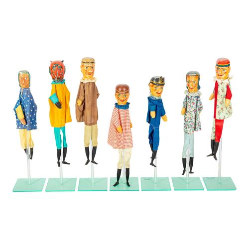 SIETE MARIONETAS ALEMANAS DE MEDIADOS DEL  S. XX