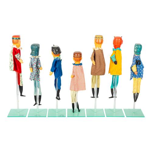 SIETE MARIONETAS ALEMANAS DE MEDIADOS DEL  S. XX