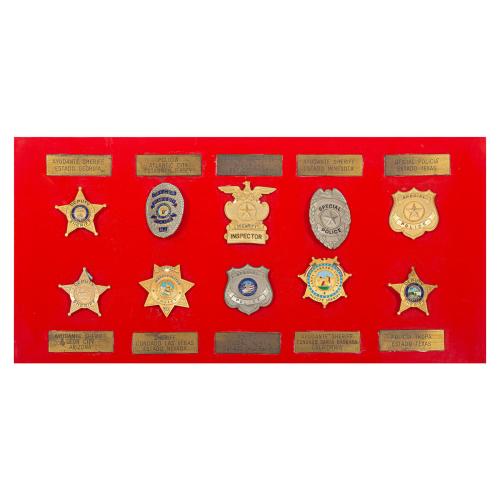 PLAFÓN DE DIEZ PLACAS DE SHERIFF DE EE.UU