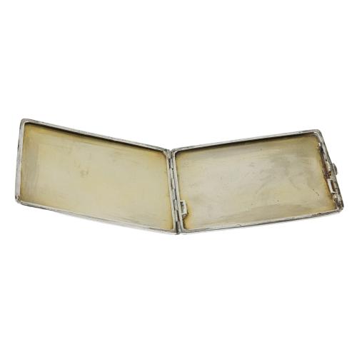 CIGARRERA DE PLATA DE MEDIADOS DE SIGLO XX