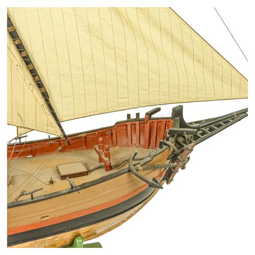 MAQUETA DE JABEQUE DE MEDIADOS DEL  S.XX