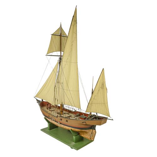 MAQUETA DE JABEQUE DE MEDIADOS DEL  S.XX