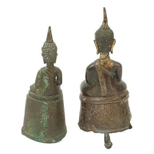 DOS FIGURAS DE BUDA S.XVIII-XIX